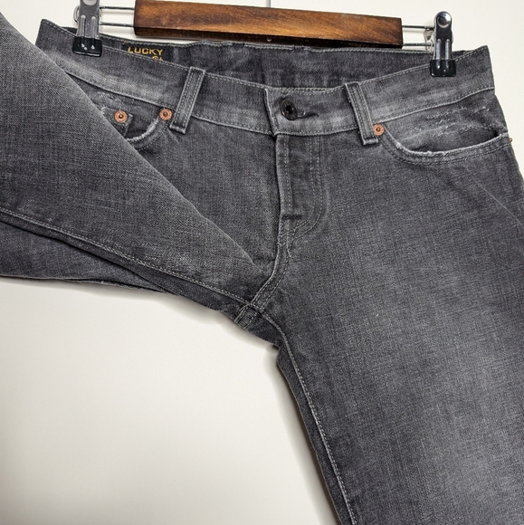 Lucky Brand Sweet Victory Jean Light Gray Bootcut Jeans Size 4/27 - Picture 7 of 16